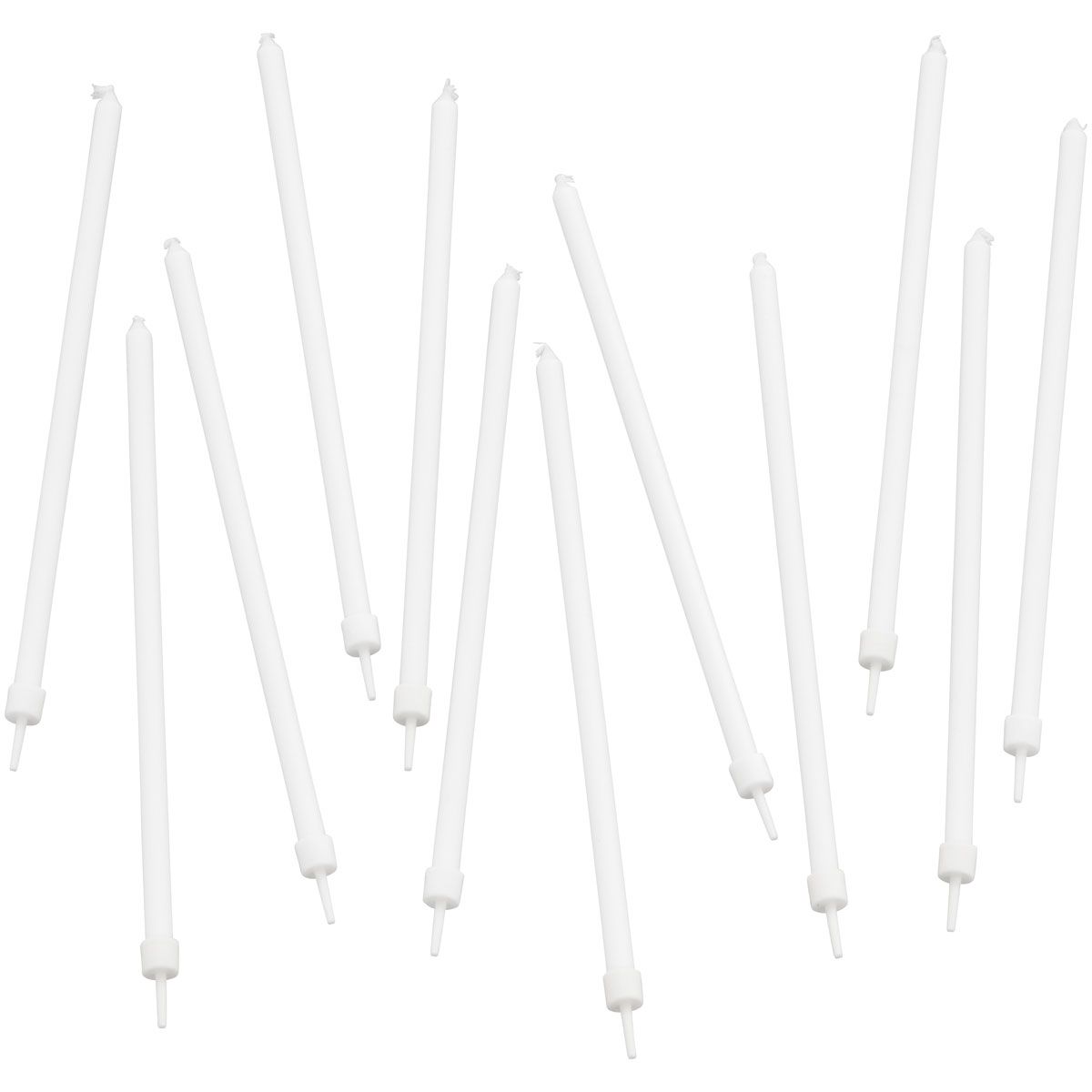 Wilton - 12 grandes bougies blanches