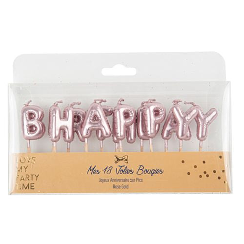 Bougies happy birthday effet ballon