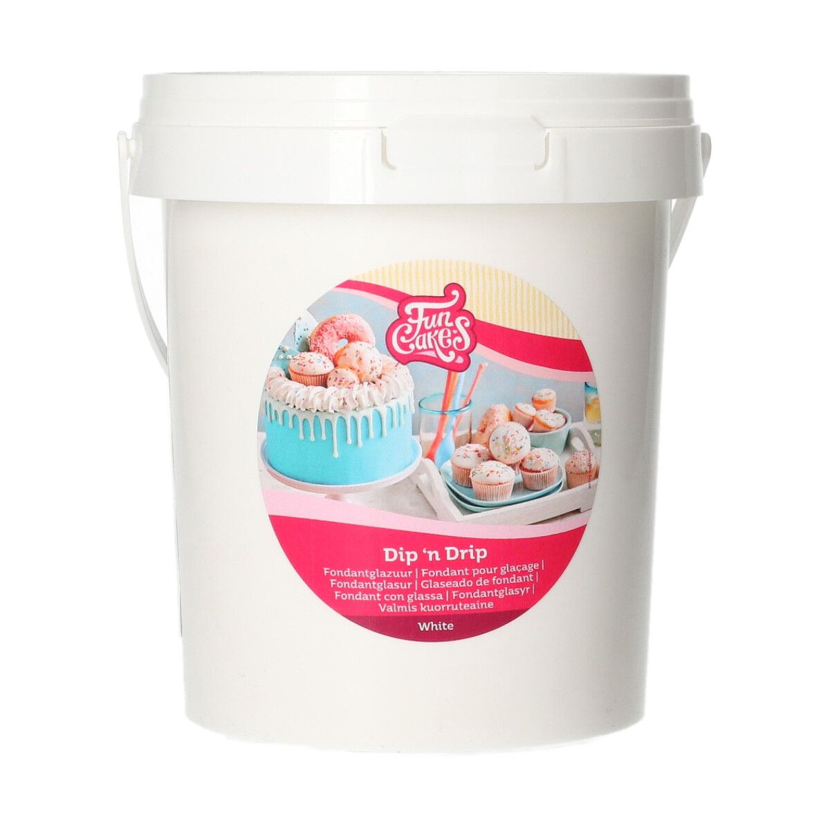 Funcakes - Dip'n drip blanc 1kg