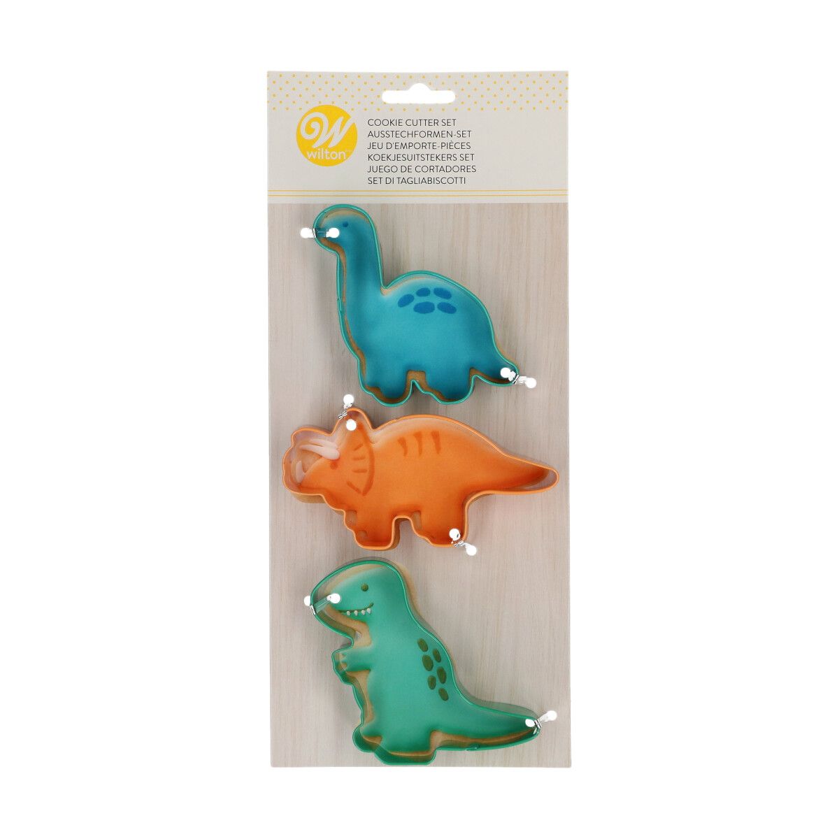 Wilton - Set de 3 emporte-pièces Dinosaure