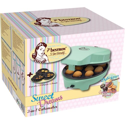 Bestron - Appareil 3 en 1 (donuts, cakes-pop et cupcakes)