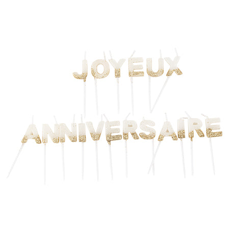 Bougies joyeux anniversaire