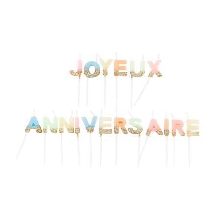 Bougies joyeux anniversaire