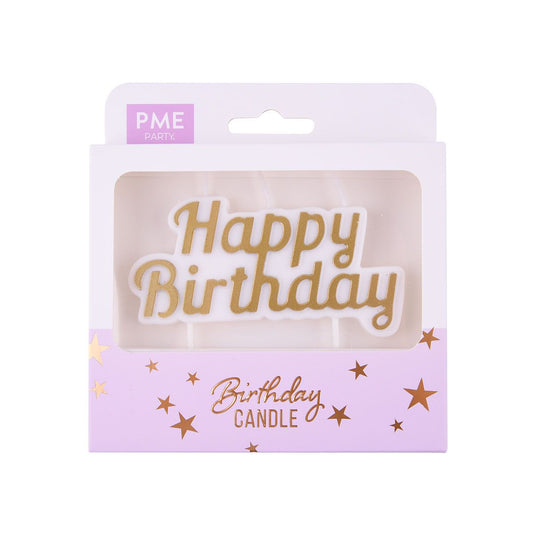 PME - Bougie Happy Birthday or