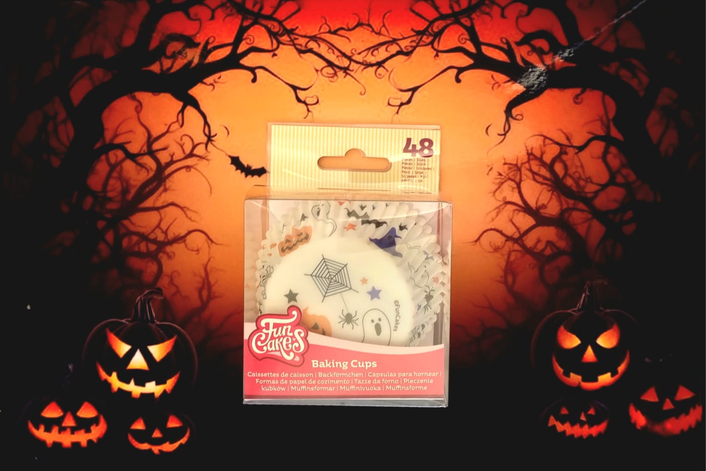 Funcakes - Caissettes à cupcakes halloween x48