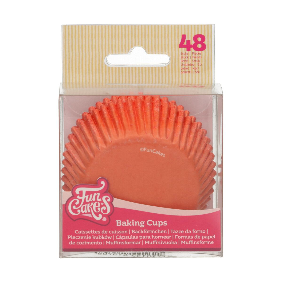 Funcakes - Caissettes à cupcakes orange x48